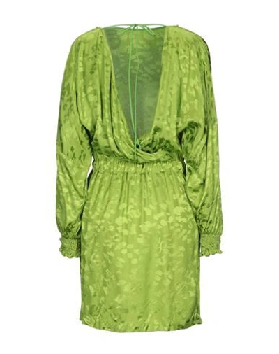 Shop 8pm Woman Mini Dress Green Size M Viscose, Polyester