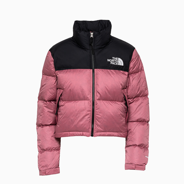 The North Face Nuptse Crop Down Jacket Nf0a3xe2rn21 In Rose Modesens