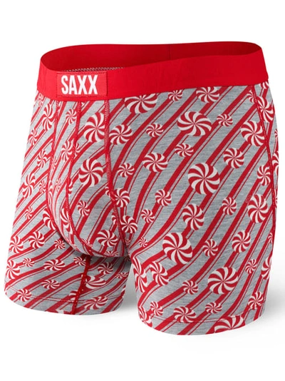 Shop Saxx Vibe Boxer Brief In Red Hard Candy