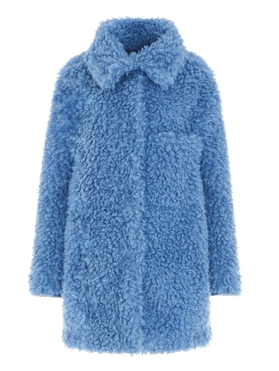 Shop Stella Mccartney Eco Fur Josephine Fur Free In Light Blue