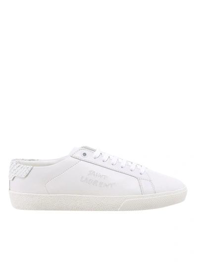 Shop Saint Laurent Court Classic Sl/06 Sneakers In White