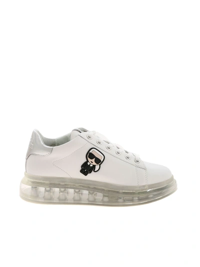 Shop Karl Lagerfeld Kapri Kushion Sneakers In White
