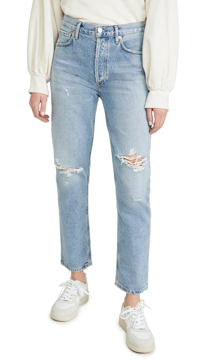 Shop Citizens Of Humanity Charlotte High Rise Straight Jeans In Moondust