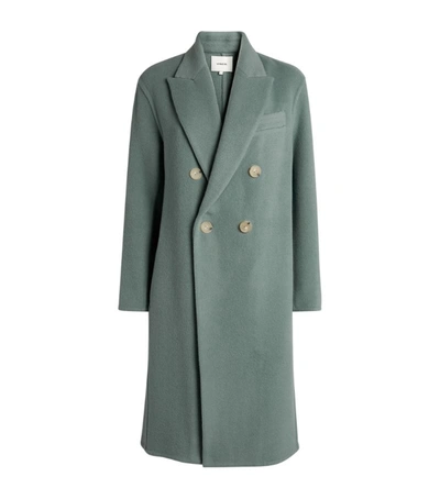 Shop Vince Wool-blend Double-breasted Coat