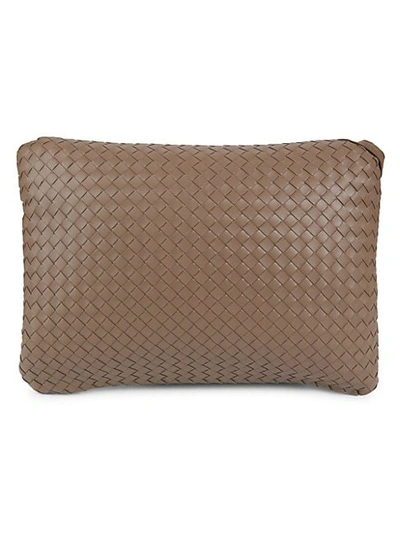 Shop Bottega Veneta Rectangular Leather Pillow