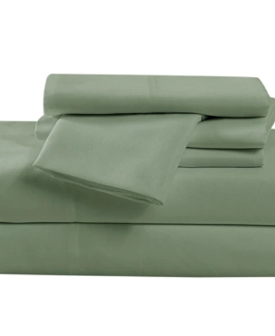 Pem America Heritage Solid Twin Xl 4 Piece Sheet Set Bedding In Green