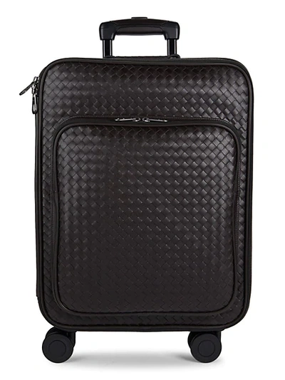 Shop Bottega Veneta Cabin 21-inch Leather Carry-on Suitcase