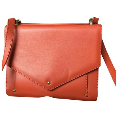 Pre-owned Sara Battaglia Orange Leather Handbag