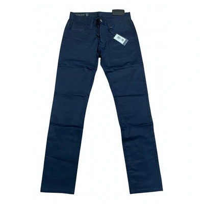 Pre-owned Emporio Armani Trousers In Blue