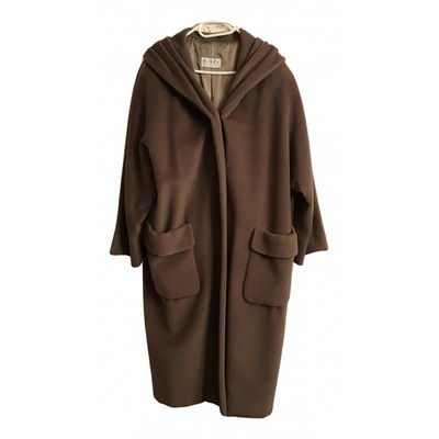 Pre-owned Maska Cashmere Coat In Brown