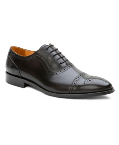 Shop Ike Behar Men's Handmade Hybrid Oxford Shoes Men's Shoes In Black