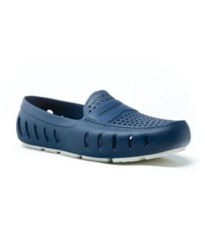 Shop Floafers Men's Country Club Driver Slip On Loafers Men's Shoes In Navy-peony
