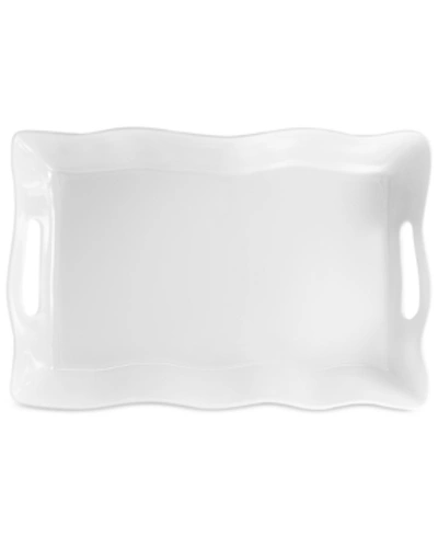 Shop Q Squared Ruffle Melamine 18" X 12" Rectangular Tray