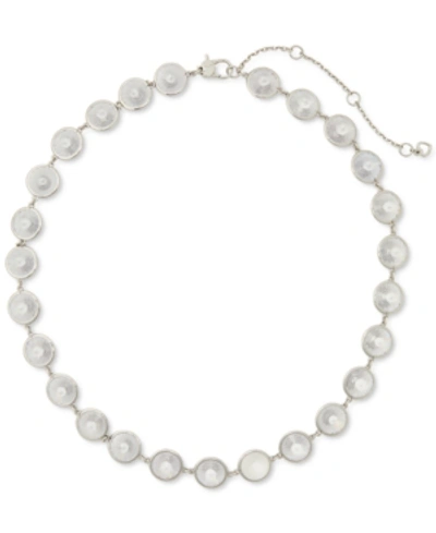 Shop Kate Spade Silver-plated Cubic Zirconia Chandelier Collar Necklace, 16" + 3" Extender