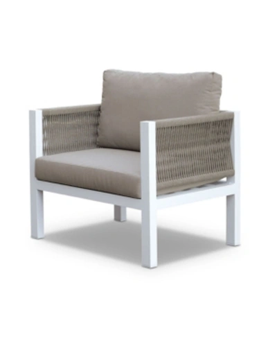 Shop Furniture Of America Payson Patio Armchair In Taupe