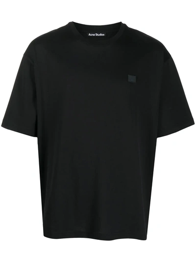 Shop Acne Studios Face-patch T-shirt In Black