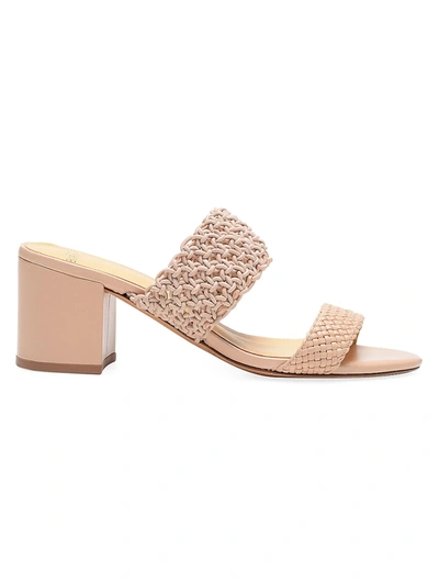 Shop Alexandre Birman Women's Lanny Crochet Mules In Light Sand