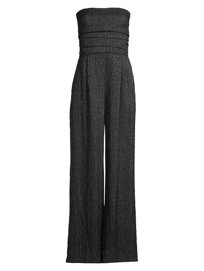 Shop Max Mara Women's Delis Strapless Cocktail Jumpsuit In Black