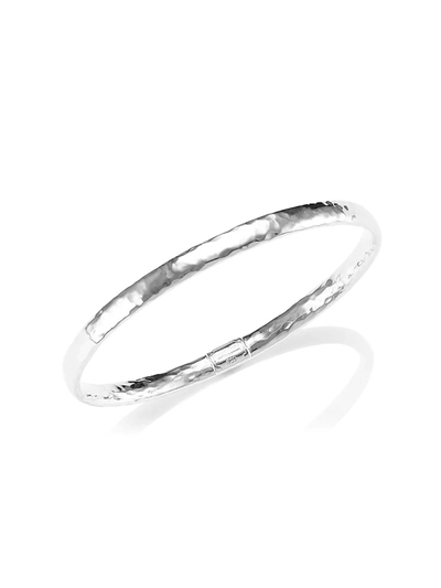 Ippolita Sterling Silver Basic Hammered Bangle In Silver