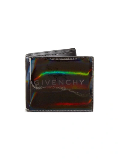 Shop Givenchy Men's Logo Billfold Wallet In Grey