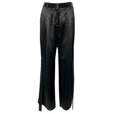 Pre-owned Givenchy Straight Pants In Black