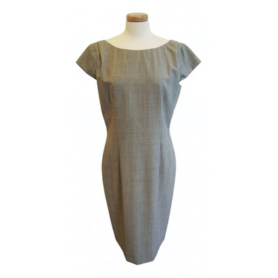Pre-owned Tonello Wool Mid-length Dress In Grey