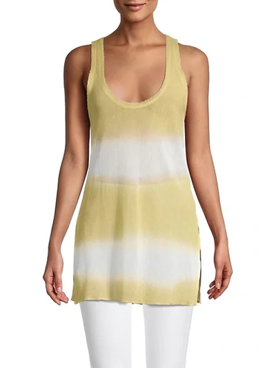 Shop Free People Women's Joni Stripe Cotton Tank Top In Mid Summer