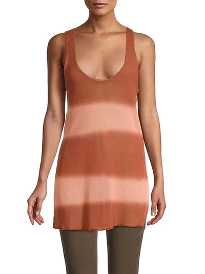 Shop Free People Women's Joni Stripe Cotton Tank Top In Citrus Sun