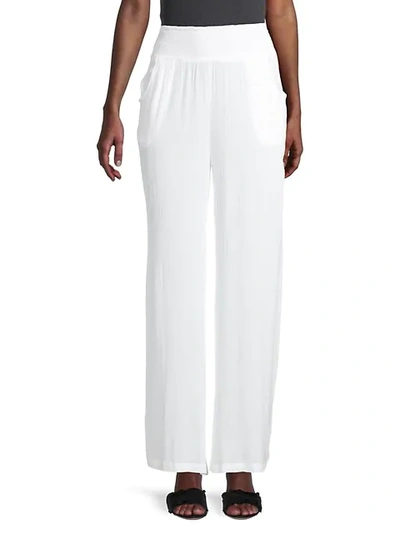 Shop Elan Beach Elastic-waist Pants In White