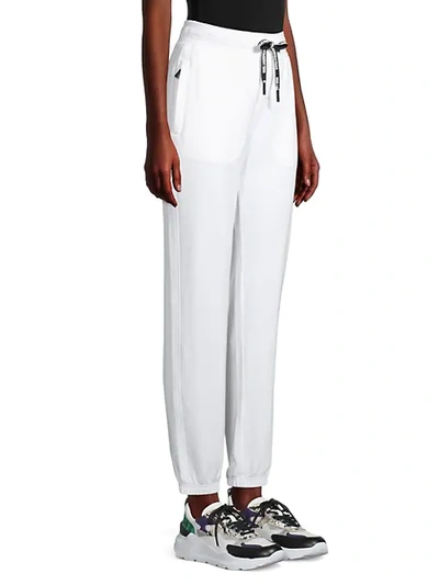 Shop Karl Lagerfeld Logo Jogging Pants In White Black
