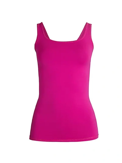 Shop Theory Len Tubular Stretch Jersey Tank Top In Magenta