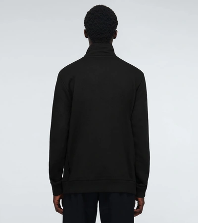 Shop Burberry Courtland Half-zipped Sweatshirt In Black
