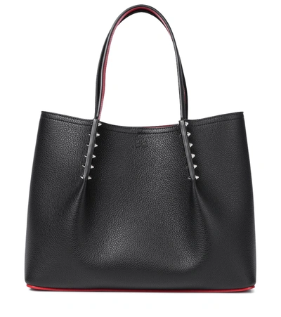 Shop Christian Louboutin Cabarock Small Leather Tote In Black