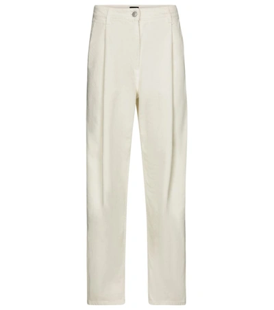 Shop Magda Butrym High-rise Carrot Jeans In White