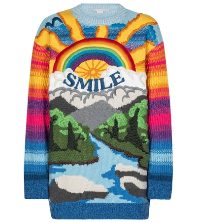 Shop Stella Mccartney Wool-blend Sweater In Multicoloured