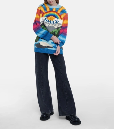 Shop Stella Mccartney Wool-blend Sweater In Multicoloured