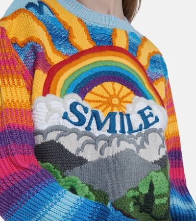 Shop Stella Mccartney Wool-blend Sweater In Multicoloured