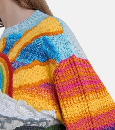 Shop Stella Mccartney Wool-blend Sweater In Multicoloured