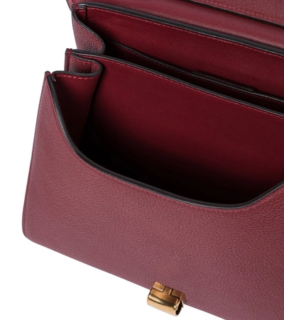 Shop Ferragamo Margot Medium Shoulder Bag In Red
