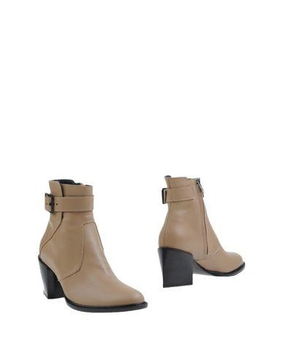 Shop Helmut Lang Ankle Boot In Sand