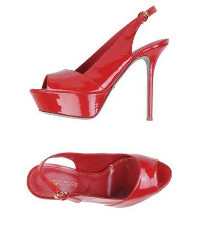 Shop Sergio Rossi Sandals In Red