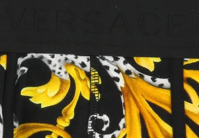 Shop Versace All Over Baroque Print Knickers In Multi