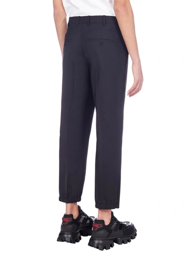 Shop Neil Barrett Tailored Cropped Trousers In Navy