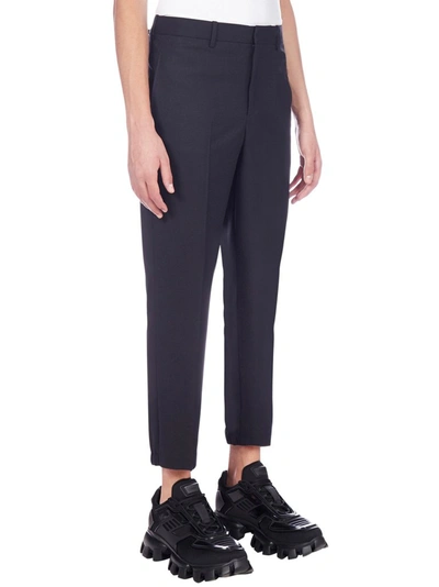 Shop Neil Barrett Tailored Cropped Trousers In Navy