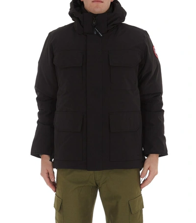 Shop Junya Watanabe Comme Des Garçons X Canada Goose Hooded Jacket In Black