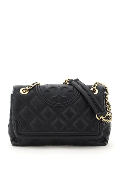 Shop Tory Burch Fleming Soft Convertible Shoulder Bag In Black