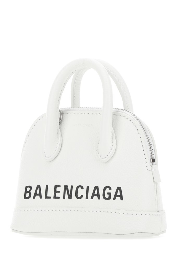 Balenciaga Women's Nano Ville Leather Top Handle Bag In White | ModeSens