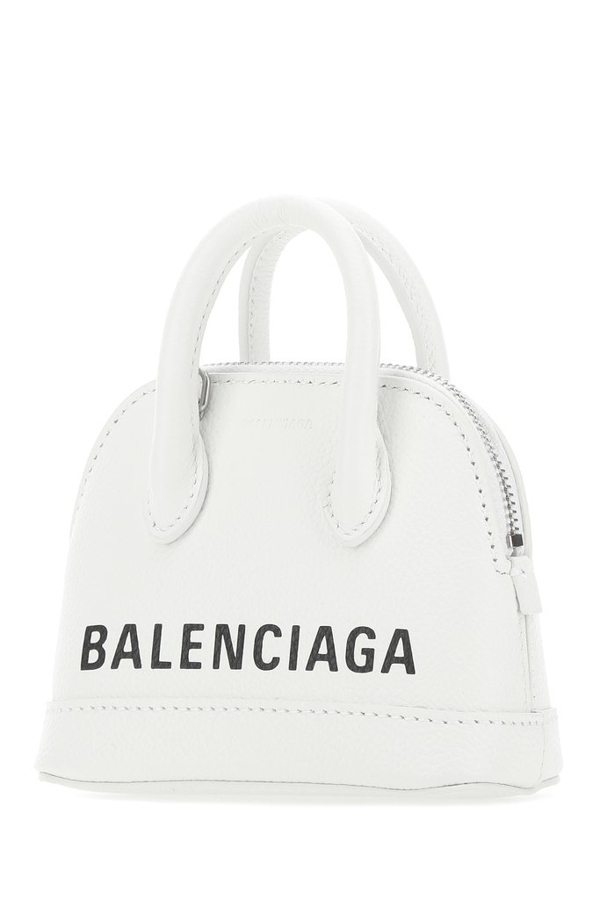 Balenciaga Women's Nano Ville Leather Top Handle Bag In White ModeSens