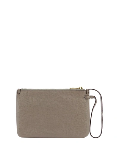 Shop Tory Burch Perry Bombé Clutch Bag In Brown