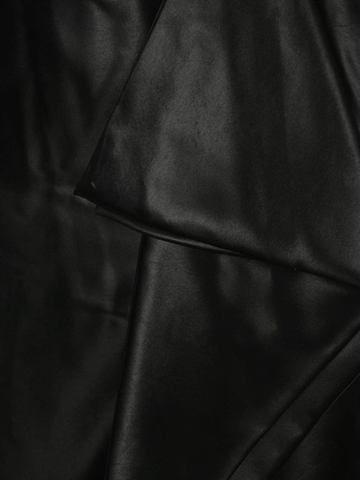 Shop Rick Owens Draped Side Midi Skirt In Black